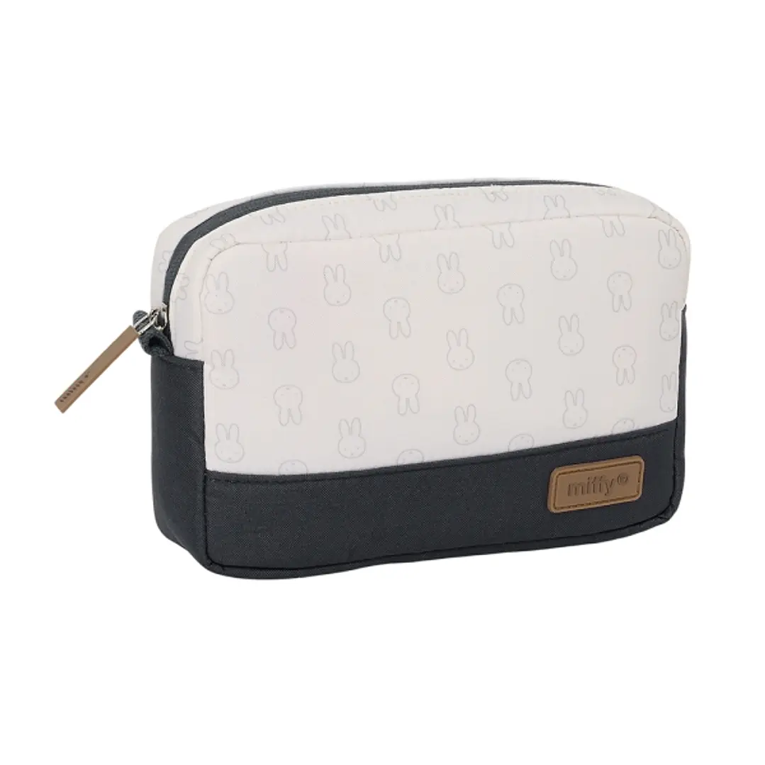 Safta Miffy Mum Moon Neceser de 1.43L - Compartimento con Cremallera - Material Reciclable - Repele el Agua - Ideal para Viajes - 200x55x130mm - Color 1