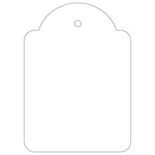 Apli Pack de 400 Etiquetas Colgantes 50x70mm - Con Hilo de Poliester Blanco Ajustable - Color Blanco