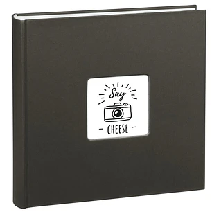Hama Fine Art Album de Fotos - 100 Paginas Blancas - Tapa de Papel con Textura - 30x30cm - Color Negro
