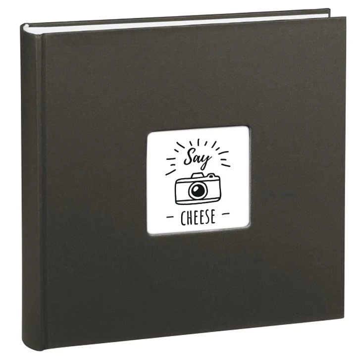 Hama Fine Art Album de Fotos - 100 Paginas Blancas - Tapa de Papel con Textura - 30x30cm - Color Negro 1