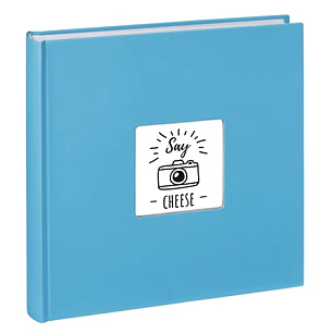 Hama Fine Art Album de Fotos - 100 Paginas Blancas - Tapa de Papel con Textura - 30x30cm - Color Azul