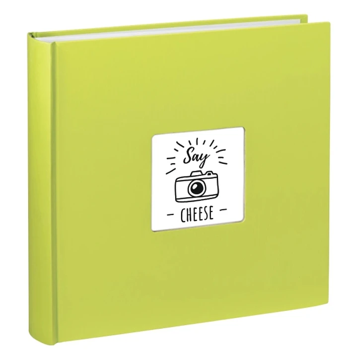Hama Fine Art Album de Fotos - 100 Paginas Blancas - Tapa de Papel con Textura - 30x30cm - Color Verde Lima 1