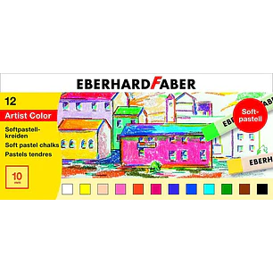 Staedtler 2430 Pack de 12 Tizas Pastel Suave - Exelentes para Mezclar Colores - Resistencia a la Luminosidad - Colores Surtidos