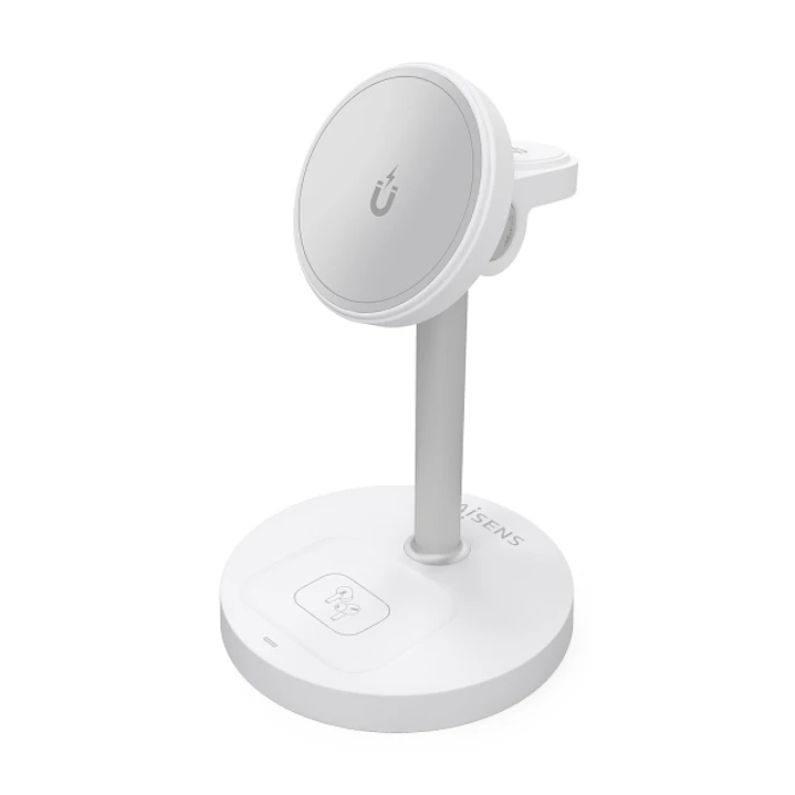 Aisens Cargador Inalambrico 15W - USB-C - Protocolo Qi2 - Moviles, Apple Watch y Auriculares - Proteccion Contra Sobretension, Sobretemperatura y sobr 1