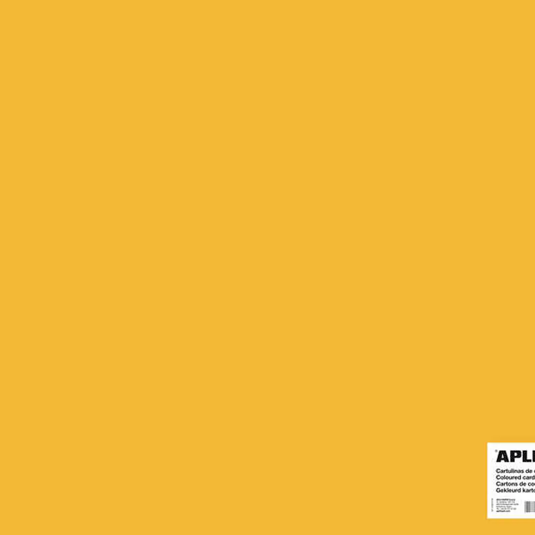 Apli Cartulina Amarillo Oro 50 x 65mm 170g 25 Hojas 1