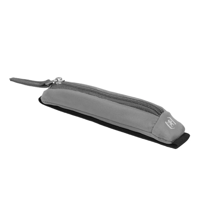 Oxford Executive Estuche Compacto - Goma Elastica para Cuadernos - Cremallera - Nailon Reciclado - 21x4.5x3.5cm - Color Gris 1