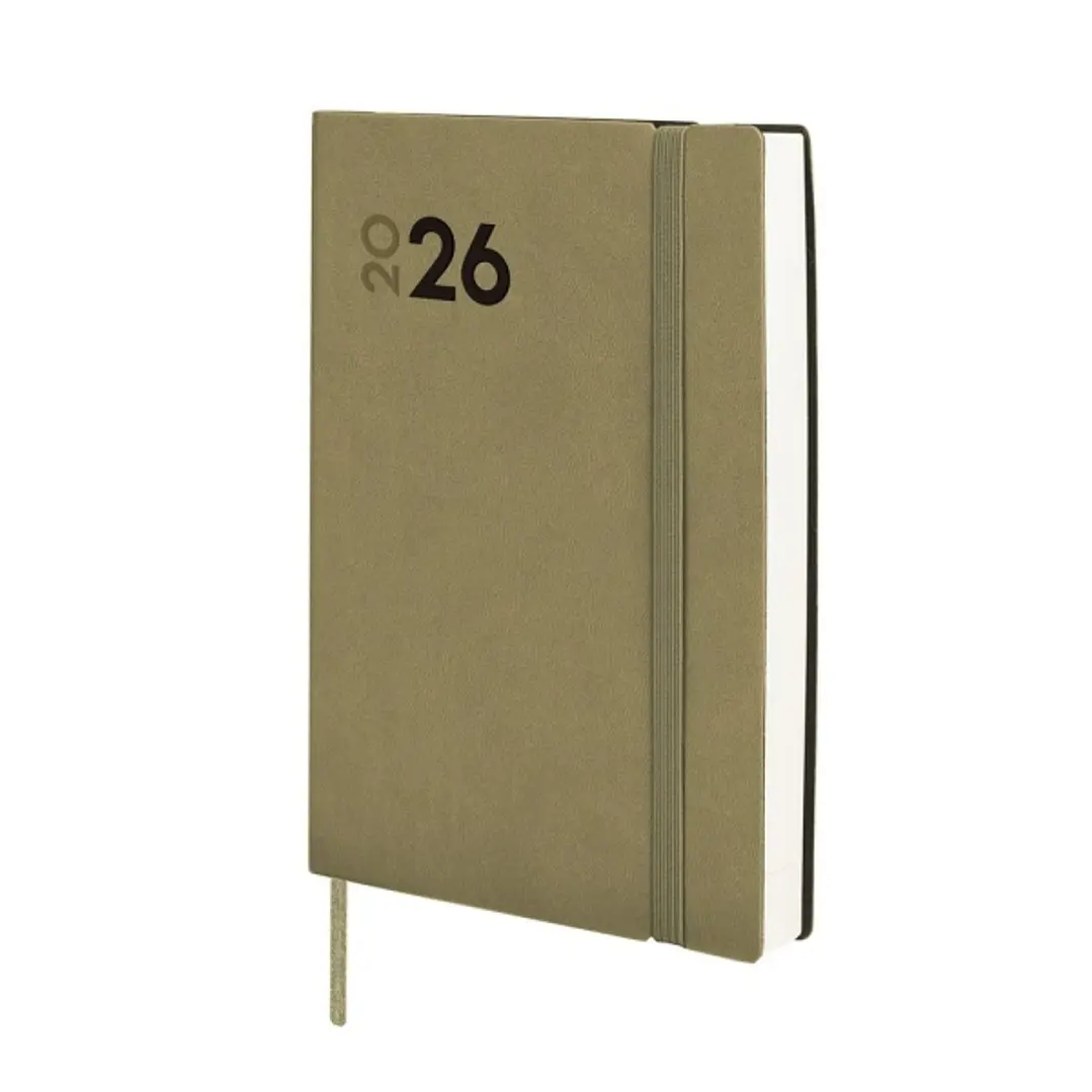 Finocam Dynamic Mara Agenda Profesional - Anual 2026 - Tapa Blanda - Cierre con Goma Elastica - Formato Y4 - 124x22x174mm - 1 Dia por Pagina - Color V 1