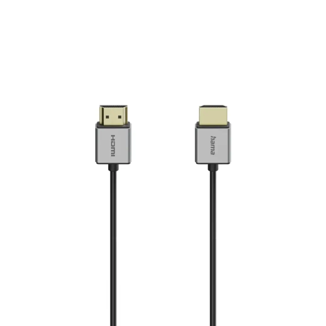 Hama Cable HDMI 8K Macho - Longitud 1.5m - Soporta eARC - Ethernet - Velocidad hasta 48Gbps - Totalmente Blindado - Color Negro 1