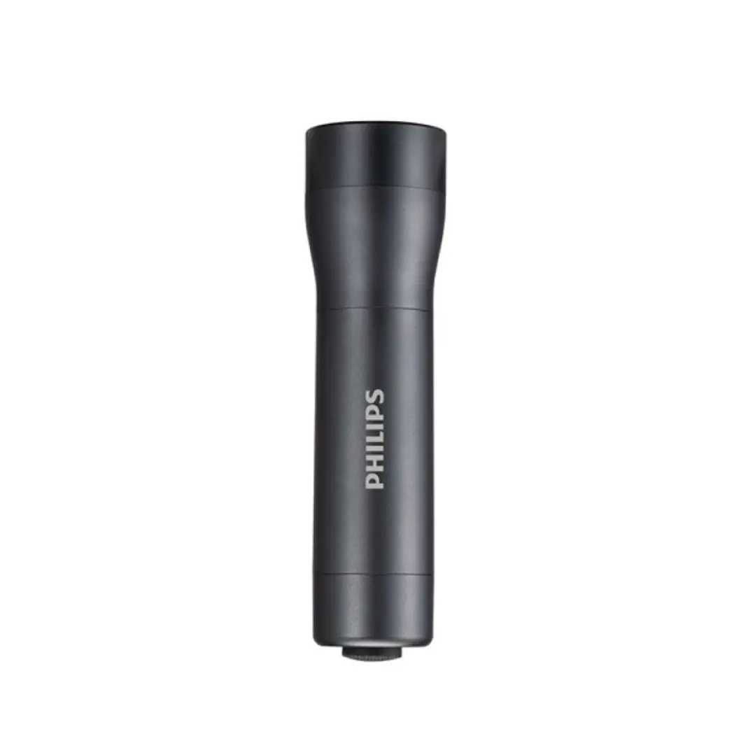 Philips Linterna LED - Autonomia hasta 6h - IPX4 - 170 Lumenes - Pilas Incluidas - Color Negro 1
