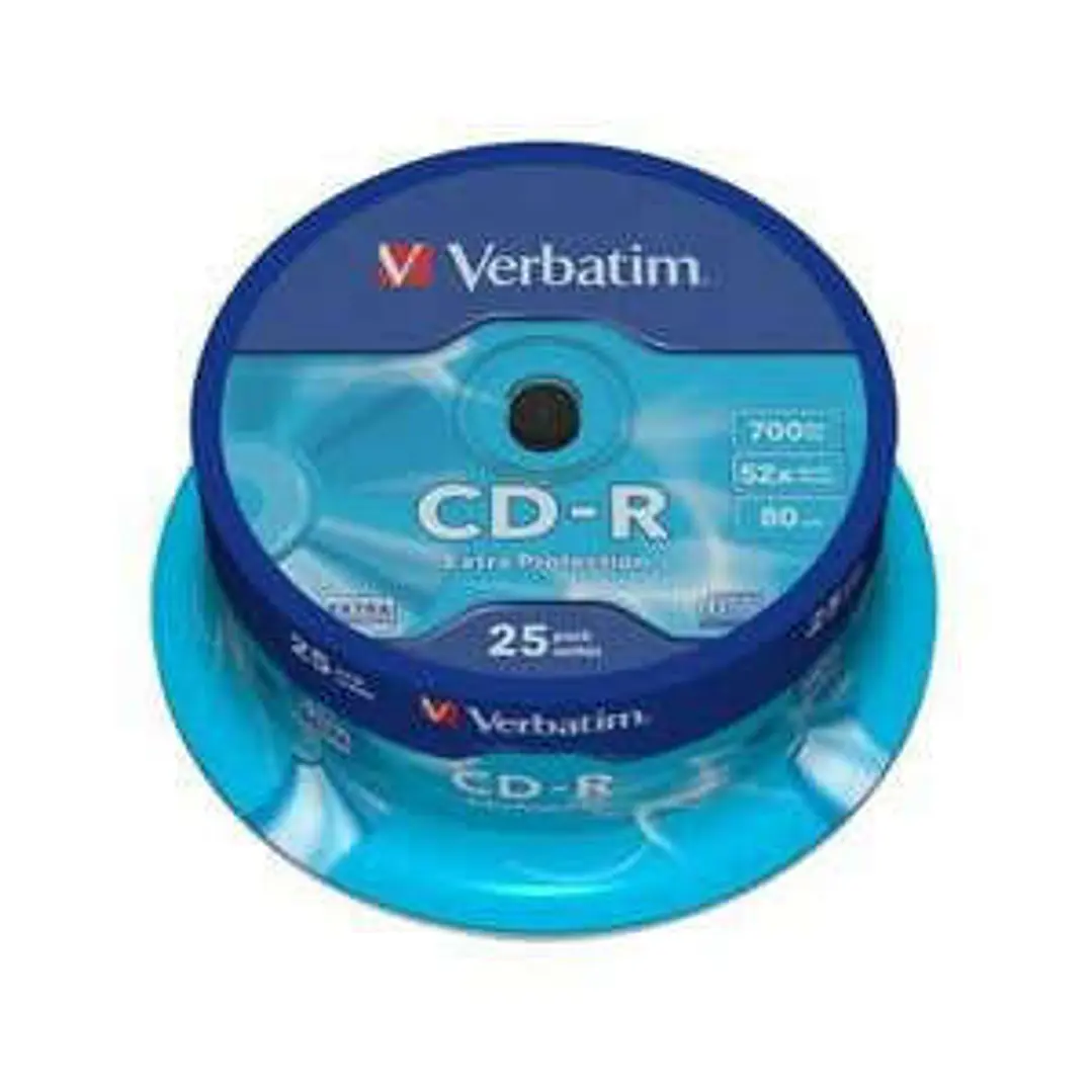 Verbatim CD-R 52x 700MB (Tarrina 25 Uds) 1