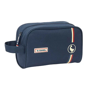Safta el Ganso Eclipse Neceser de 3.6L - Cremallera - Asa Lateral - Interior Forrado - Organizadores Interiores - 240x100x150mm - Color Azul Marino