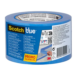Scotchblue Pack de 3 Cintas de Enmascarar - 24mm x 41m - 100% PEFC - Multisuperficie - Color Azul