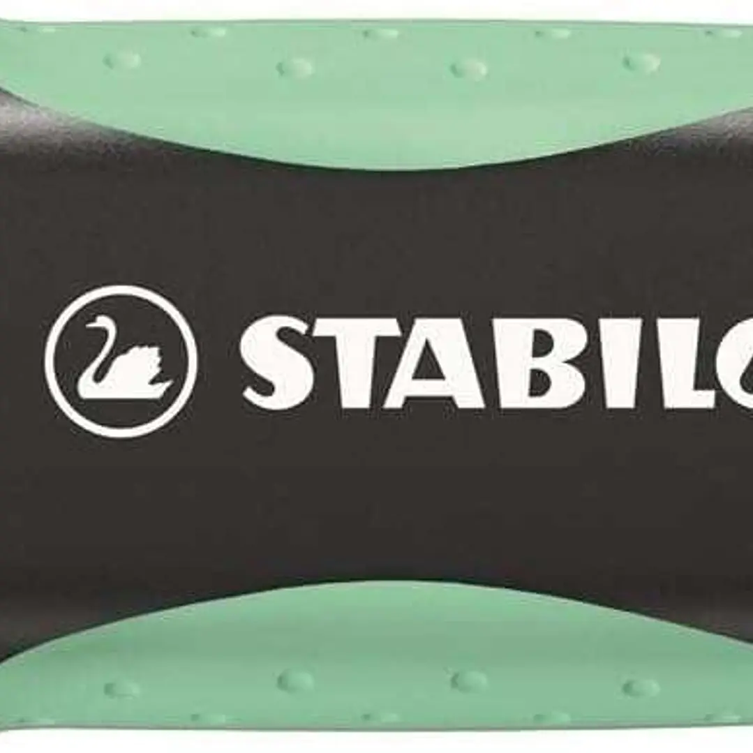 Stabilo Green Boss Pastel Marcador Fluorescente - Fabricado con un 83% de Plastico Reciclado - Trazo entre 2 y 5mm - Recargable - Color Pizca de Menta 1