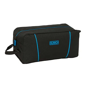 Safta Munich Road Zapatillero - Asa Lateral - 9L - Organiza Calzado - Resistente - Facil Transporte - 340x180x150mm - Color Negro