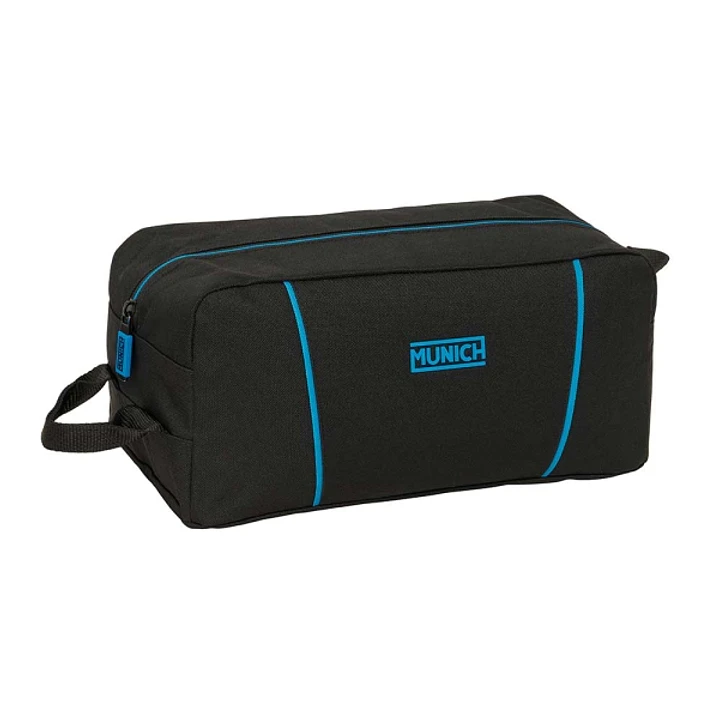 Safta Munich Road Zapatillero - Asa Lateral - 9L - Organiza Calzado - Resistente - Facil Transporte - 340x180x150mm - Color Negro 1