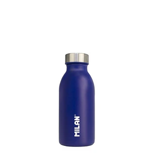 Milan Serie Acid Botella Isotermica 0.35L - Doble Pared de Acero Inoxidable - Liquidos Calientes hasta 12h, Frios hasta 24h - Color Azul