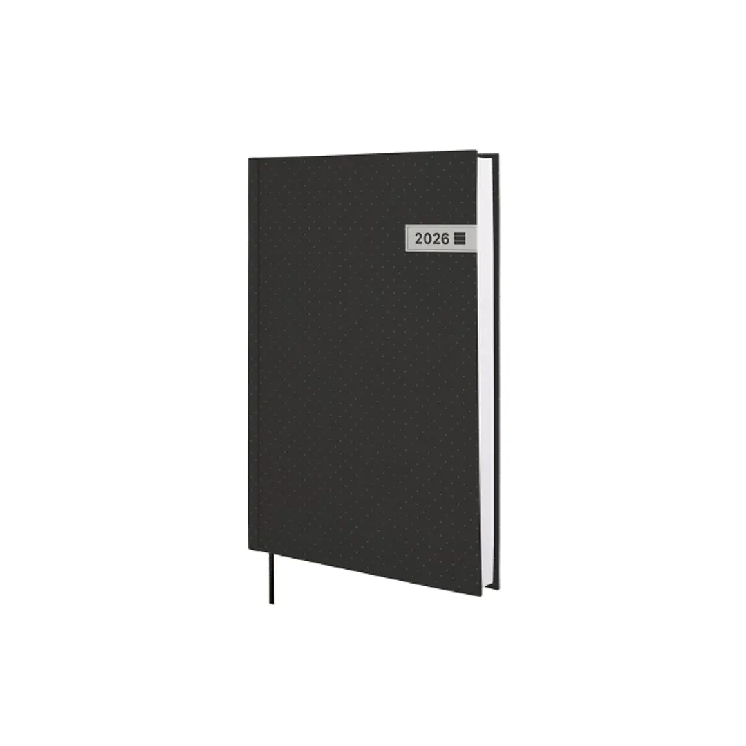 Finocam Dynamic Porto Agenda - Anual 2026 - Sin Cierre - Formato Y11 - 168x26x245mm - 1 Dia por Pagina - Color Negro 1