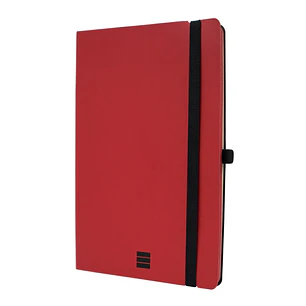 Finocam Modern Cuaderno de Tapa Ligera - 72 Hojas - Formato A5 - 148x210mm - Papel Crema de 80g/m2 - Bolsillo Interior - Cierre con Goma - Hojas Micro