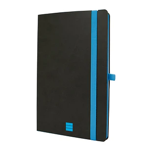 Finocam Modern Cuaderno de Tapa Ligera - 72 Hojas - Formato A5 - 148x210mm - Papel Crema de 80g/m2 - Bolsillo Interior - Cierre con Goma - Hojas Micro