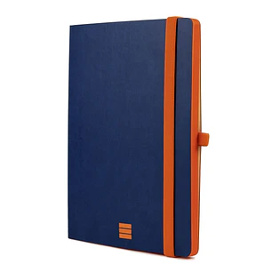 Finocam Modern Cuaderno de Tapa Ligera - 72 Hojas - Formato A5 - 148x210mm - Papel Crema de 80g/m2 - Liso - Bolsillo Interior - Cierre con Goma - Hoja