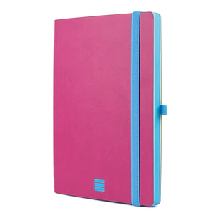Finocam Modern Cuaderno de Tapa Ligera - 72 Hojas - Formato A5 - 148x210mm - Papel Crema de 80g/m2 - Liso - Bolsillo Interior - Cierre con Goma - Hoja
