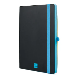 Finocam Modern Cuaderno de Tapa Ligera - 72 Hojas - Formato A5 - 148x210mm - Papel Crema de 80g/m2 - Liso - Bolsillo Interior - Cierre con Goma - Hoja