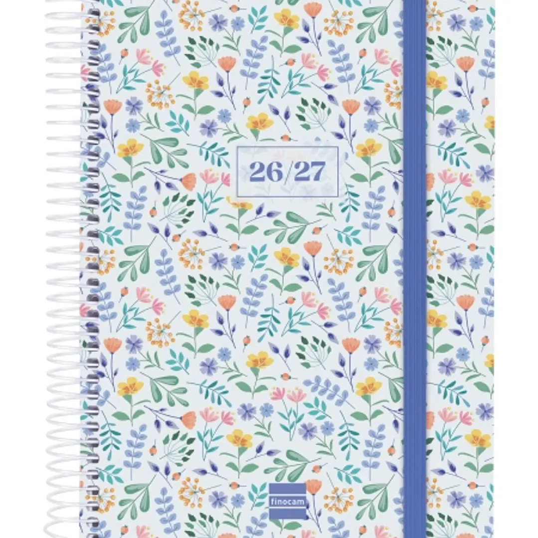 Finocam Secundaria Agenda Escolar 26/27 en Catalan - 1 Dia por Pagina - Formato 4º - 155x212mm - Tapas de Polipropileno - Papel de 80g/m2 - Espiral -  1