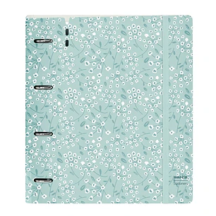 Safta Carpeta con 4 Anillas 35mm - Tapa de Plastico - Recambio 100 Hojas - Cierre Elastico - Ranura para Boligrafo - Separadores Internos - 270x40x320
