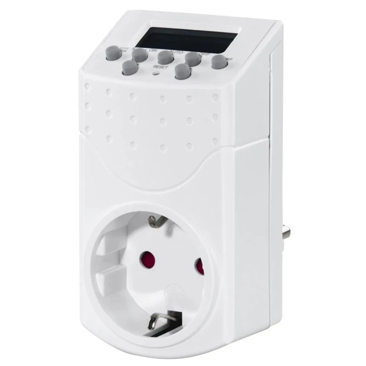 Hama Mini Enchufe Temporizador Digital - Potencia Maxima 1800W - Voltaje 250V - Temporizador - Interruptor de Encendido - Intervalos de 1min - Color B 1