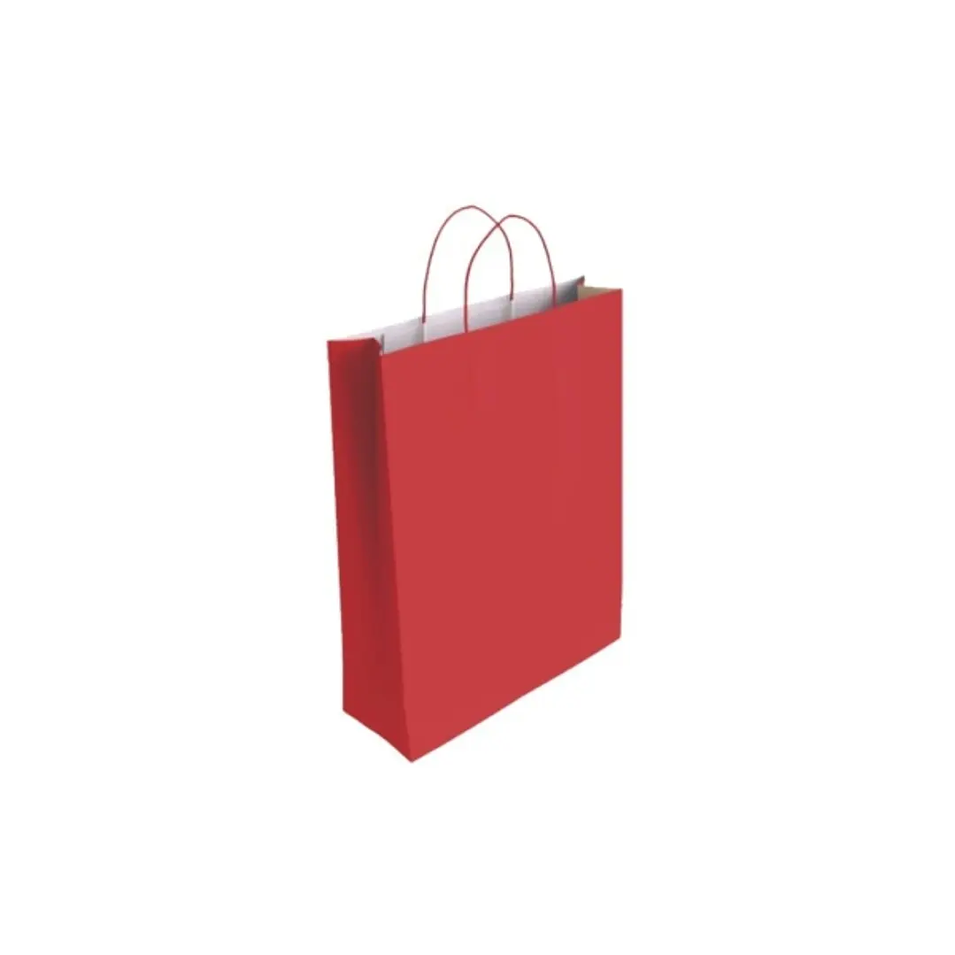 Bismark Bolsa de Papel Celulosa - Medidas 32x10x24cm - Color Rojo 1