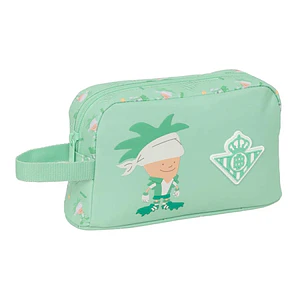 Safta Real Betis Balompie Bolsa Preescolar Isotermica Porta Alimentos - Asa de Mano Lateral - Cremallera - 21.5x12x6.5cm - Color Verde