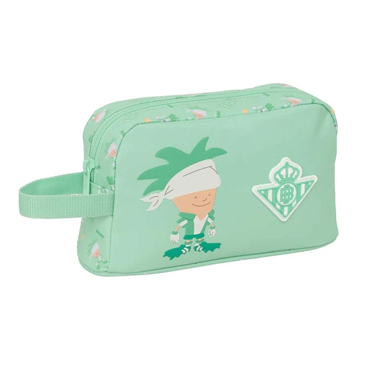 Safta Real Betis Balompie Bolsa Preescolar Isotermica Porta Alimentos - Asa de Mano Lateral - Cremallera - 21.5x12x6.5cm - Color Verde 1