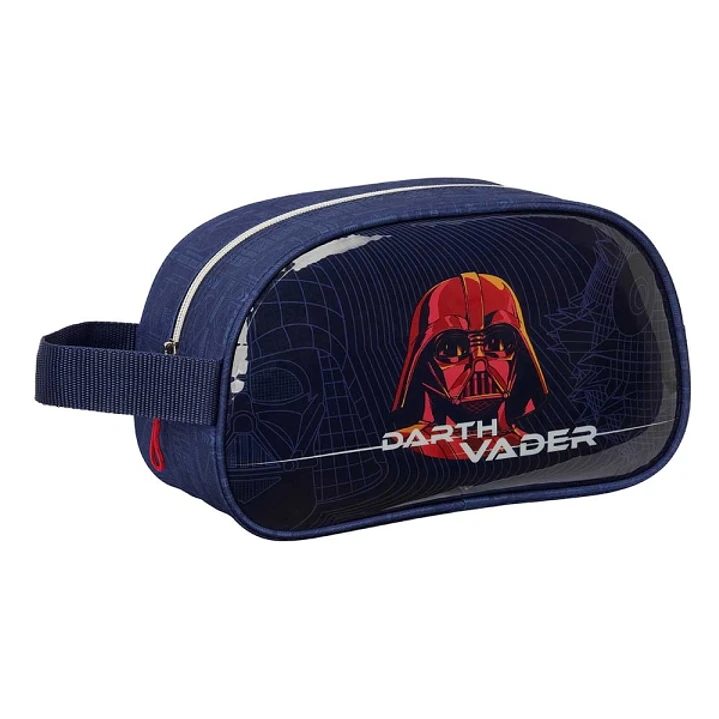 Safta Star Wars Neceser - Adaptable a Carro - Asa de Mano Lateral - 26x15x12cm - Color Azul Marino 1