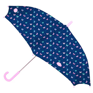 Safta Blackfit8 Mariposas Paraguas Automatico de 60cm - 8 Paneles - Asa Engomada - Punta de PVC - Poliester - Nervios de Acero de 10mm - Color Azul Ma