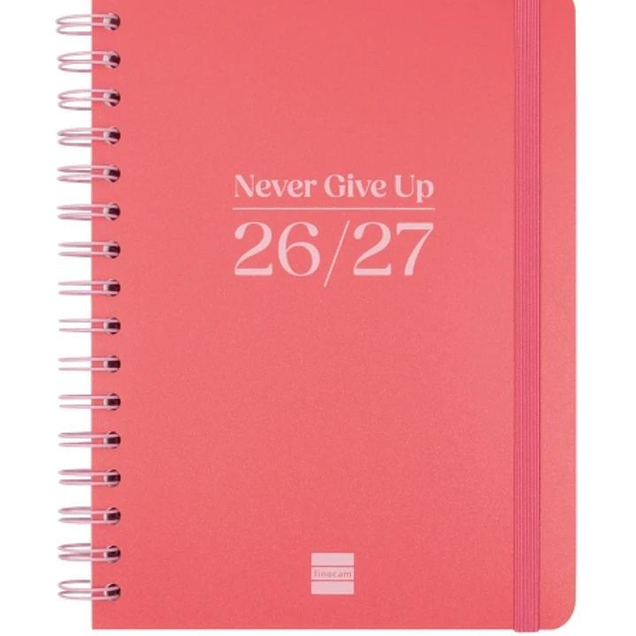 Finocam Cosmo Flex Agenda Escolar 26/27 en Catalan - Semana Vista Horizontal - Formato 4º - 155x212mm - Tapas de Polipropileno - Papel de 80g/m2 - Esp 1