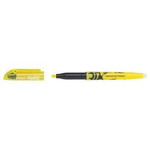 Pilot Frixion Light Rotulador Fluorescente Borrable - Punta de Fibra Biselada - Trazo de 1 a 3.5mm - Color Amarillo
