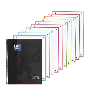 Oxford Cuaderno de Espiral - Formato A4+ - 200 Hojas - Cuadricula 5x5mm - Tapa Extradura - Anti Traspaso de Tinta - Digitalizacion de Textos con App -