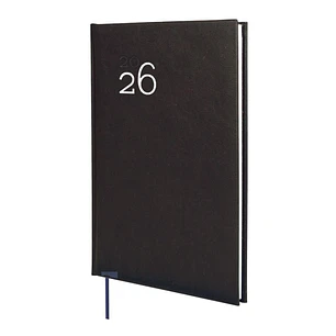 Finocam Dynamic Milano Agenda Profesional - Anual 2026 - Tapa Dura Acolchada - Formato Y11 - 168x19x245mm - Semana Vista en Vertical - Color Negro