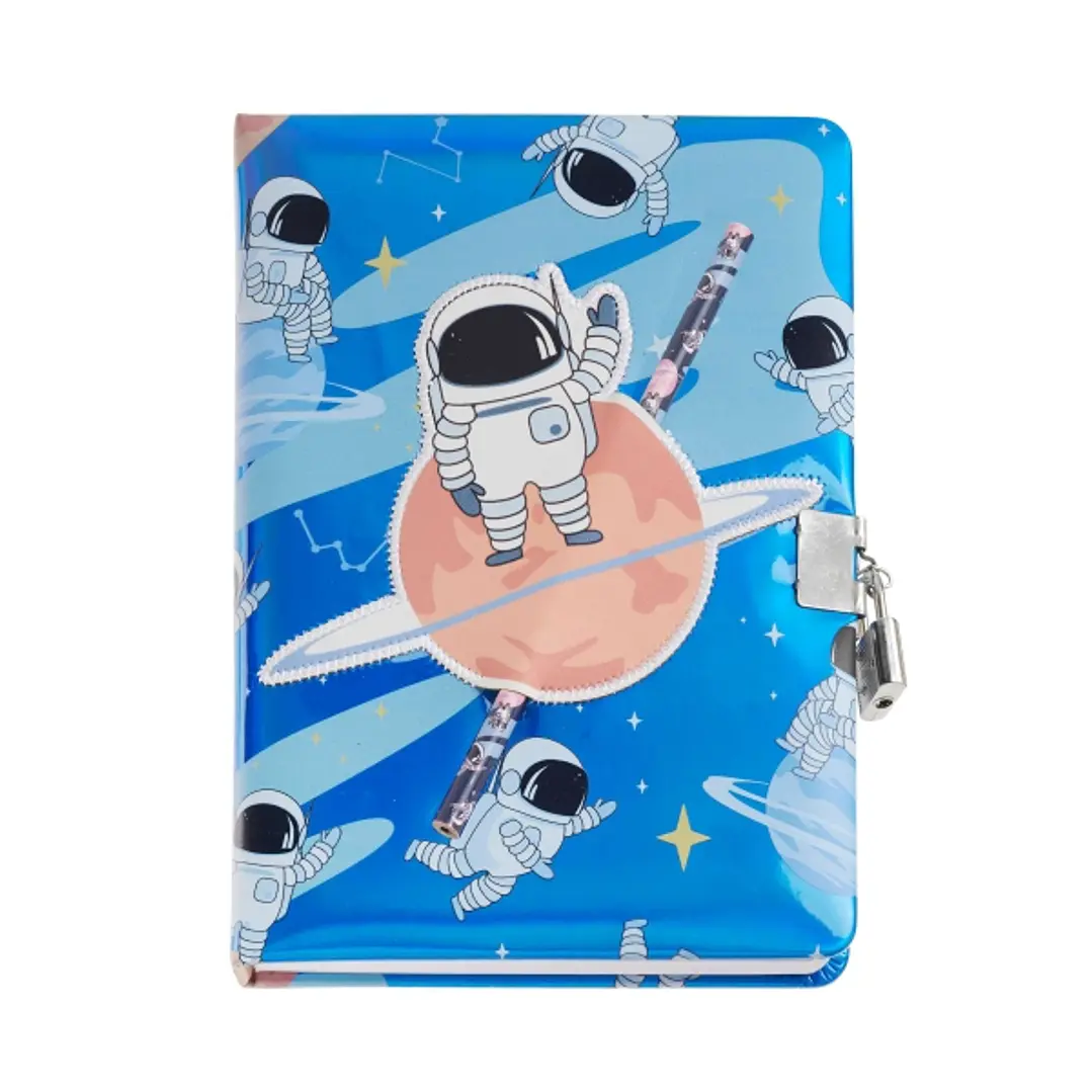 Miquel Rius Back2Fun Diario Secreto Holografico Astronauta - Cierre con Candado - Lapiz Incluido 1