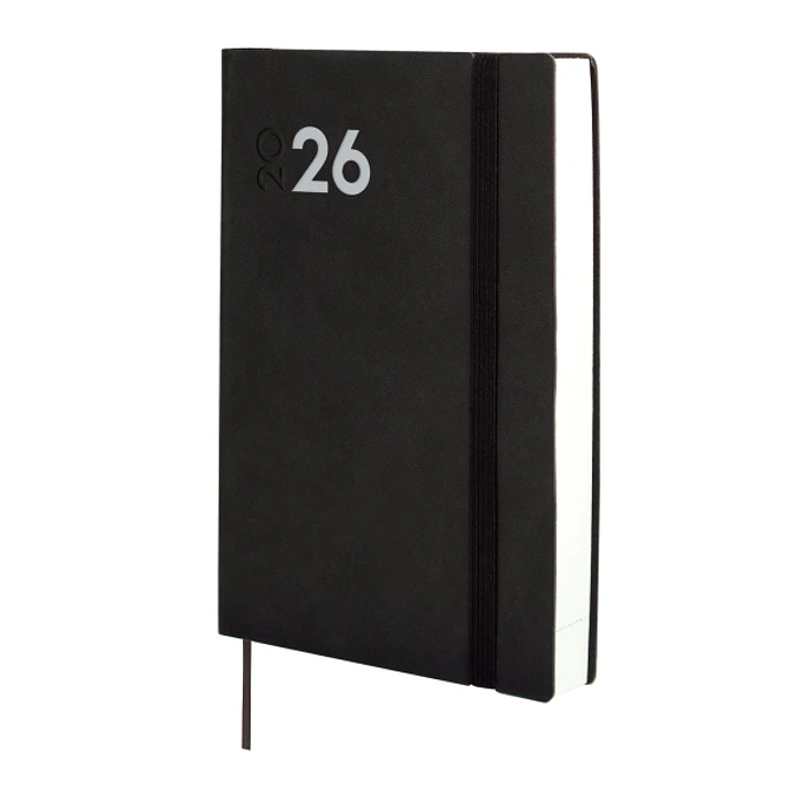 Finocam Dynamic Mara Agenda Profesional - Anual 2026 - Tapa Blanda - Cierre con Goma Elastica - Formato Y10 - 144x22x208mm - 1 Dia por Pagina - Color  1