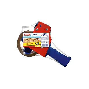 Tesa Pack de Precintadora + 1 Rollo de Precinto Marron 48mm x 50 Metros
