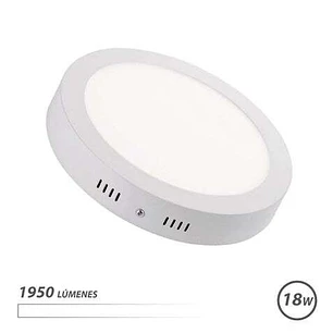 Elbat Downlight Circular Sobre Pared LED - 18W - 1950lm - Luz Blanca