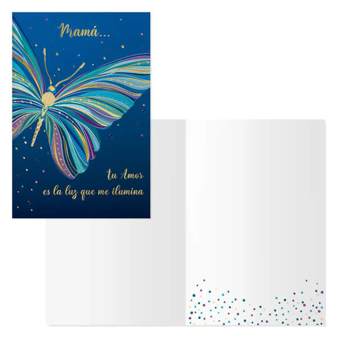 Dohe Pack de 6 Tarjetas de Felicitacion Dia de la Madre - 11.5x17cm - Impresas a Todo Color - Estampaciones con Pelicula de Color - Estampacion en Sec 1