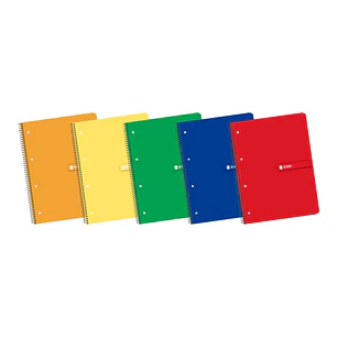 Enri Europeanbook1 A4+ - Cuaderno de Tamaño A4+ - Espiral - Tapa Blanda - Cuadricula de 5x5