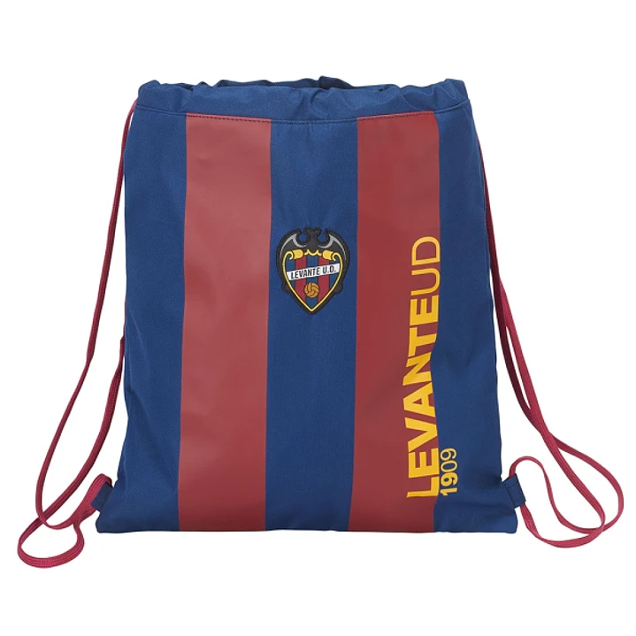 Safta Levante U.D. Saco Plano - Bolsillo con Cremallera - Cierre con Cordones - 5L - Ligero y Compacto - 350x10x400mm - Color Rojo y Azul 1