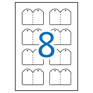 Apli Etiquetas Colgantes Imprimibles 36.0 x 53.0mm 10 Hojas
