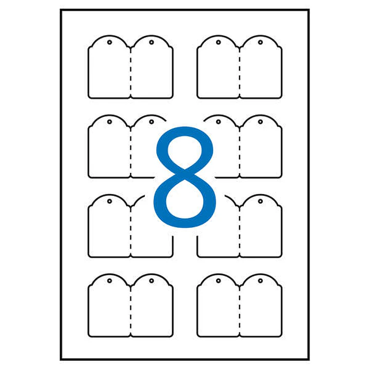 Apli Etiquetas Colgantes Imprimibles 36.0 x 53.0mm 10 Hojas 1