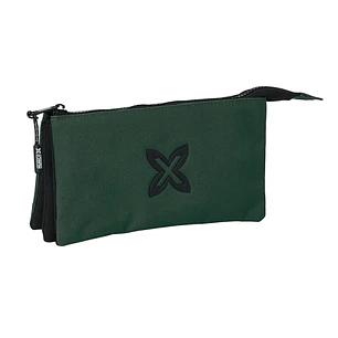 Safta Munich Basicos Estuche Portatodo - 3 Compartimentos - 22x12x3cm - Color Verde