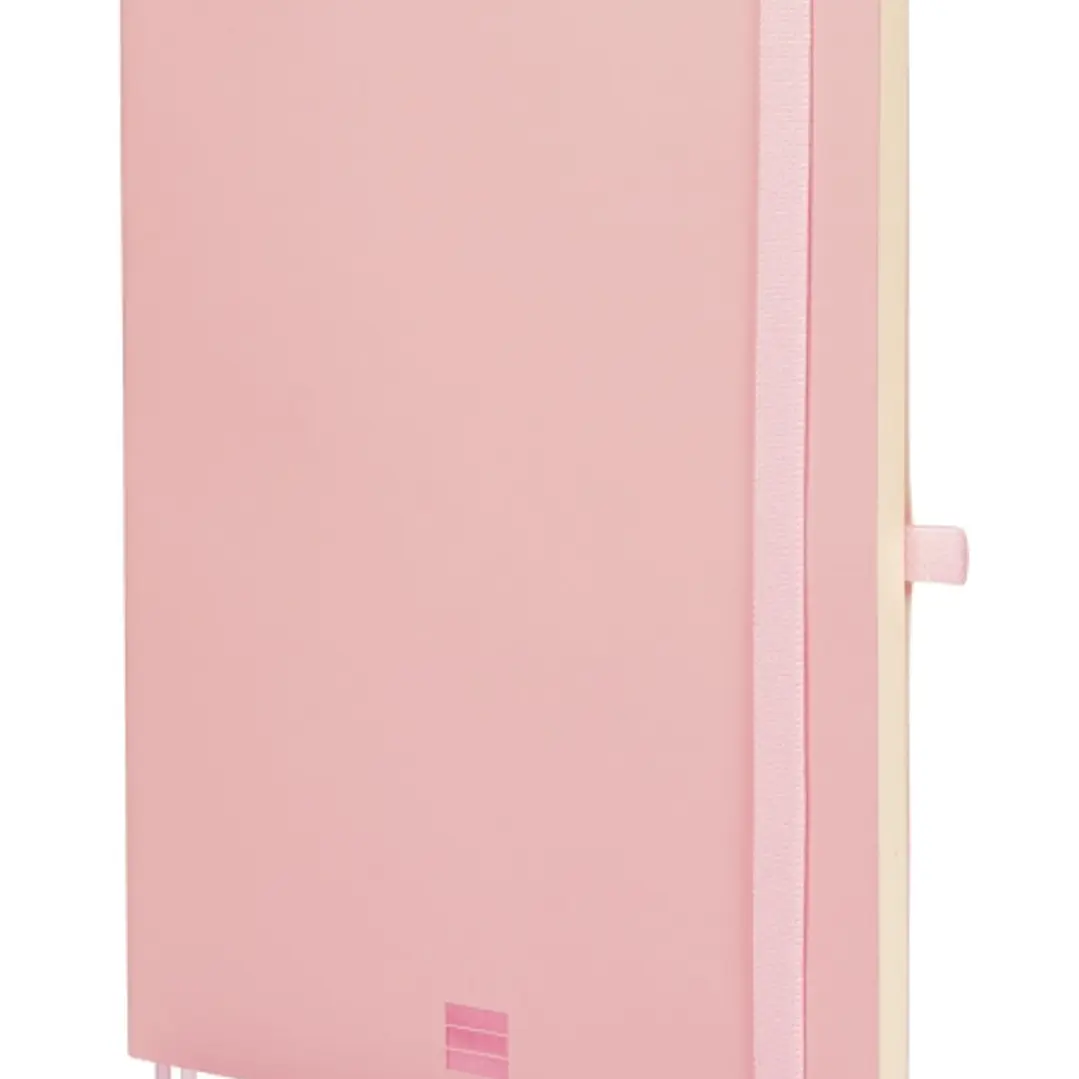 Finocam Nexo Cuaderno de Tapa Blanda - 72 Hojas - Formato B5 - 176x250mm - Papel Crema de 80g/m2 - Liso - Bolsillo Interior - Cierre con Goma - Hojas  1