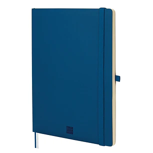 Finocam Nexo Cuaderno de Tapa Blanda - 72 Hojas - Formato B5 - 176x250mm - Papel Crema de 80g/m2 - Liso - Bolsillo Interior - Cierre con Goma - Hojas 
